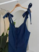 Tensel Denim Kumaşlı Mini Tulum 1363 resmi